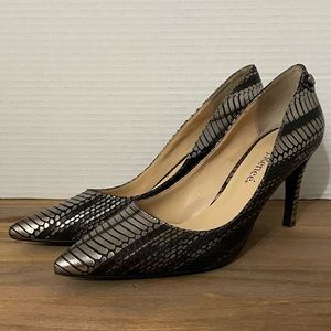 J.Renee Rylee Birch High Heel Pumps Belly Snake Print Shoes Women’s Size:7M